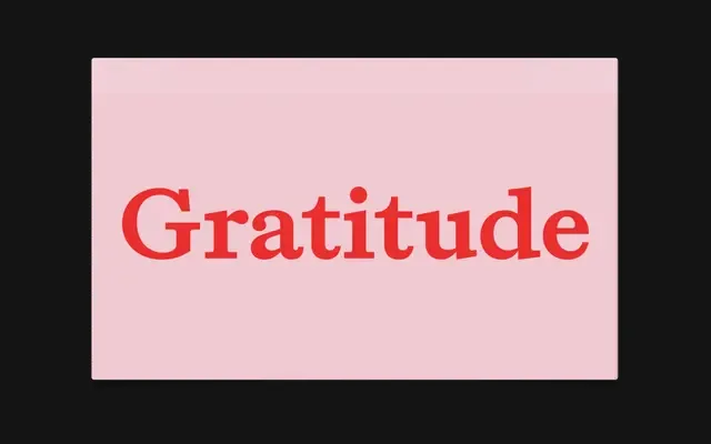 Gratitude specimen from Souvenir Typefaces