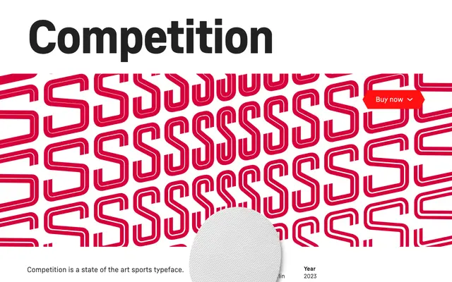 Competition specimen from Sportsfonts