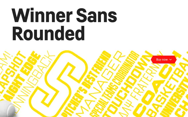 Winner Sans Rounded specimen from Sportsfonts