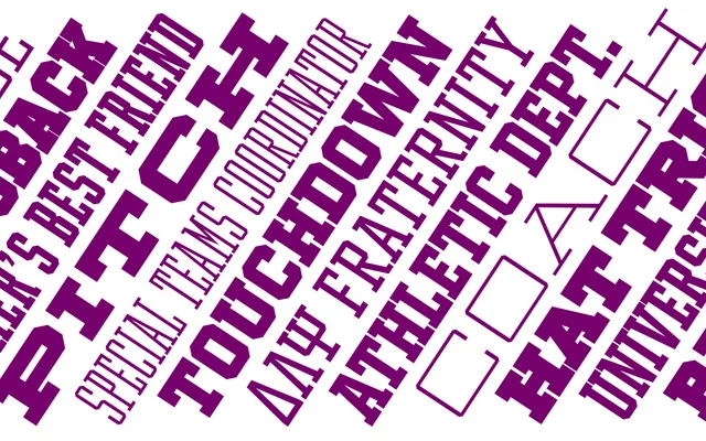 Winner specimen from Sportsfonts