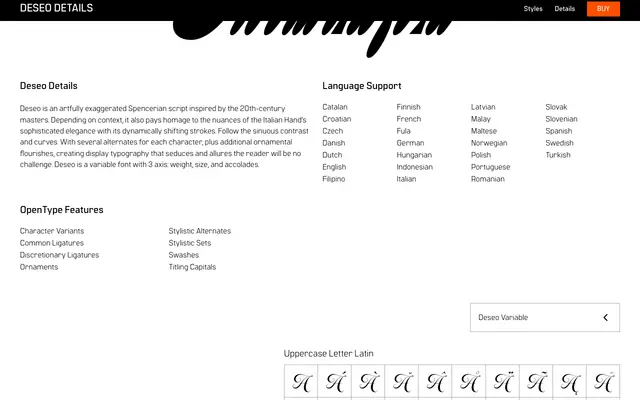 Deseo specimen from Spoviero Type