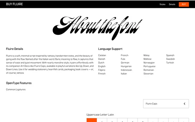Fluire specimen from Spoviero Type