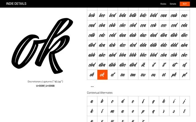 Indie specimen from Spoviero Type