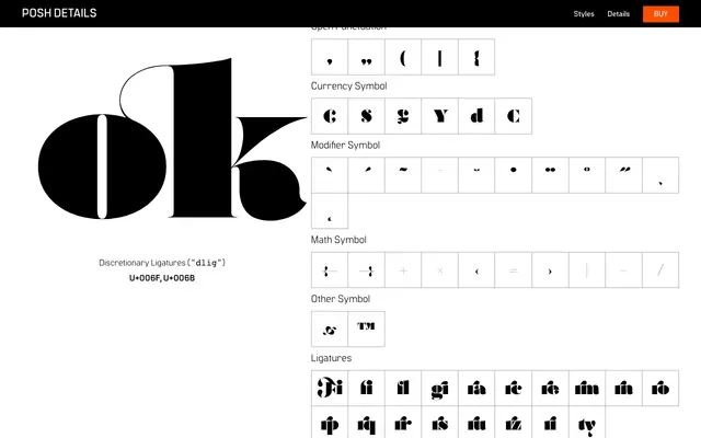 Posh specimen from Spoviero Type