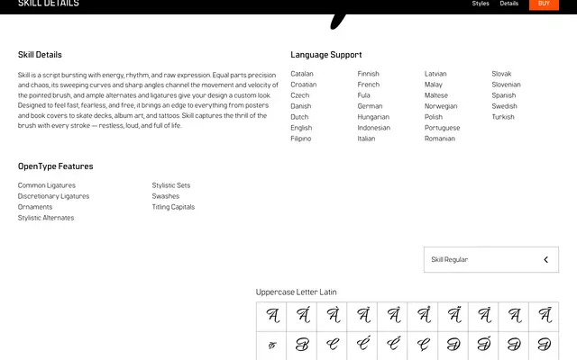 Skill specimen from Spoviero Type