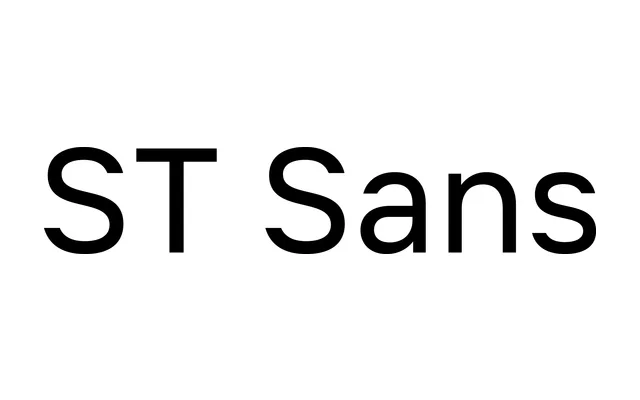 ST Sans specimen from SteppeType
