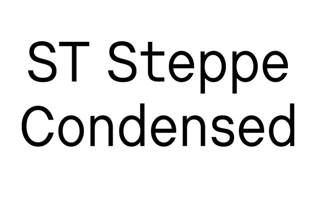 ST Steppe Condensed specimen from SteppeType