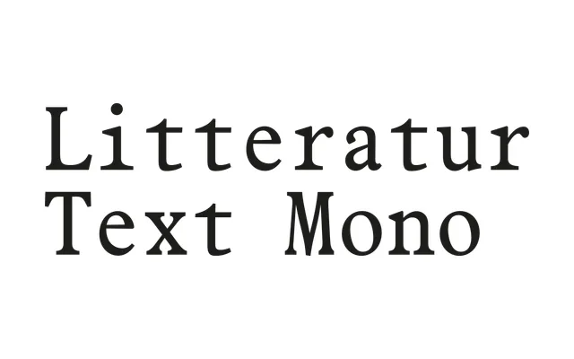 Store Norske Litteratur Text Mono specimen from Store Norske Skriftkompani