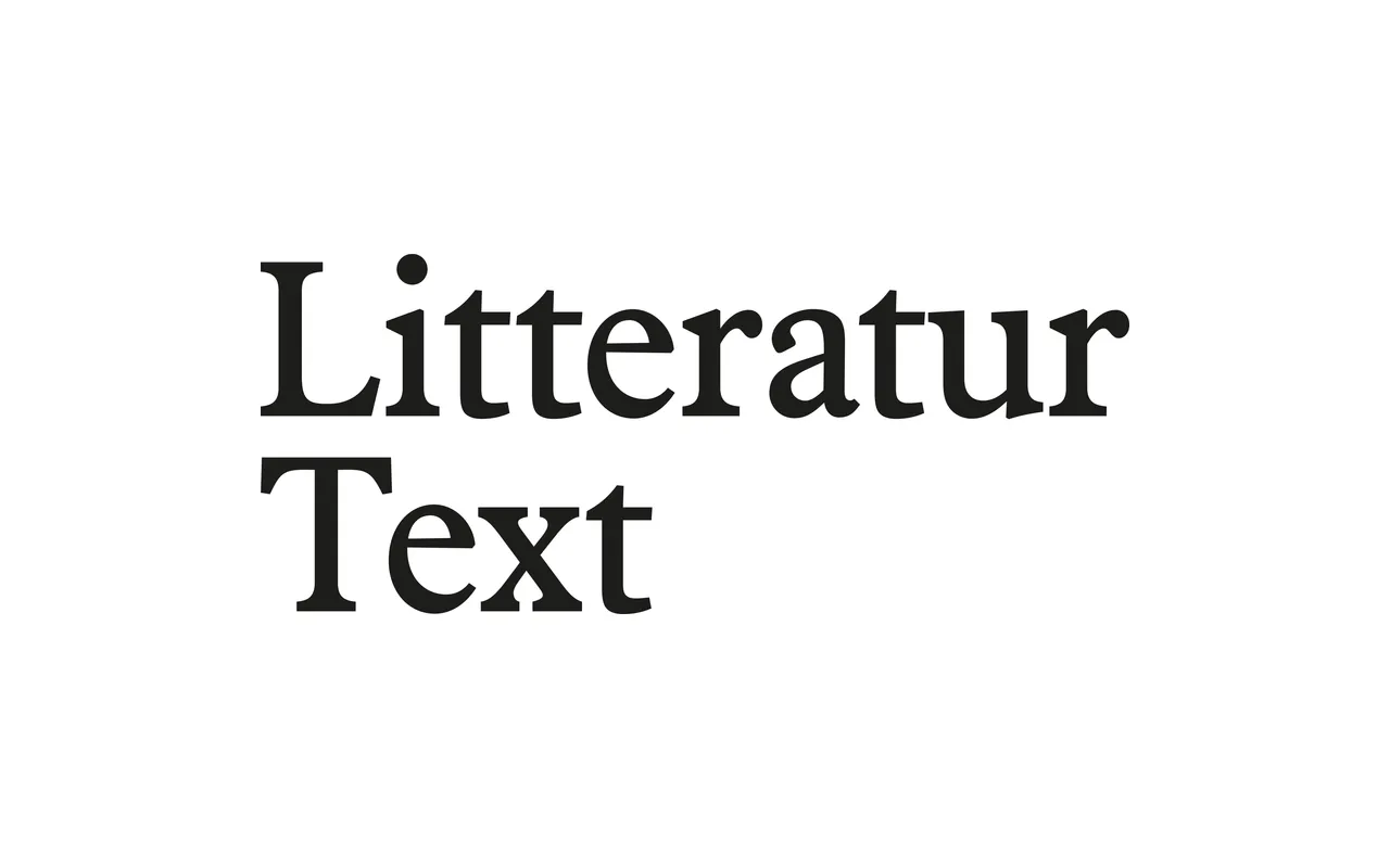 Store Norske Litteratur Text specimen from Store Norske Skriftkompani
