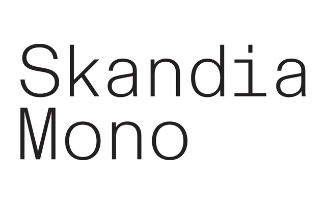 Store Norske Skandia Mono specimen from Store Norske Skriftkompani