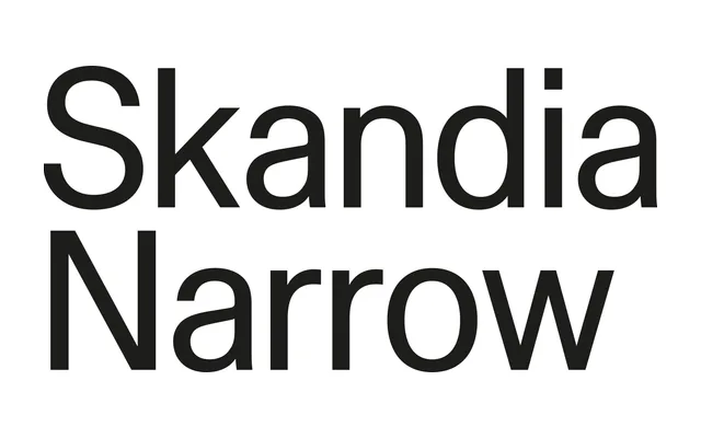 Store Norske Skandia Narrow specimen from Store Norske Skriftkompani