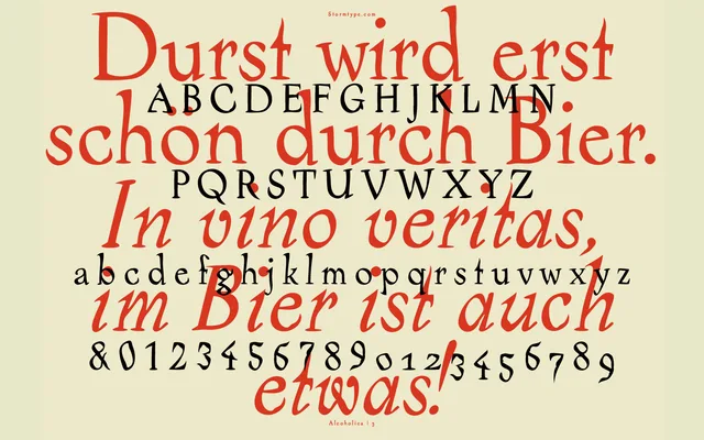 Alcoholica specimen from Storm Type Foundry