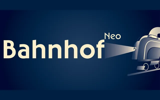 Bahnhof Neo specimen from Storm Type Foundry