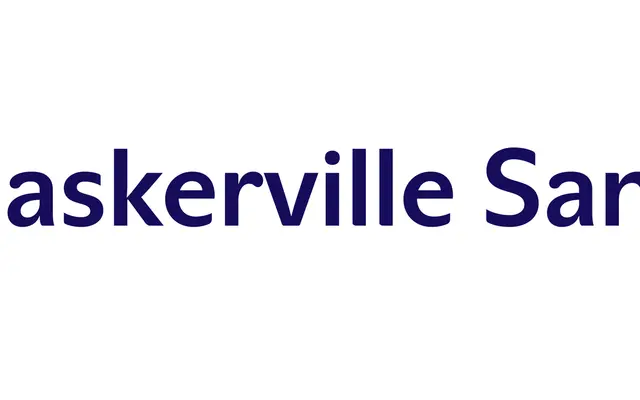 Baskerville Sans specimen from Storm Type Foundry