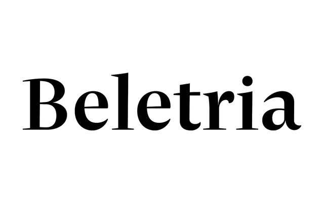 Beletria specimen from Storm Type Foundry
