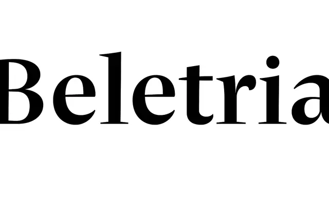 Beletria specimen from Storm Type Foundry