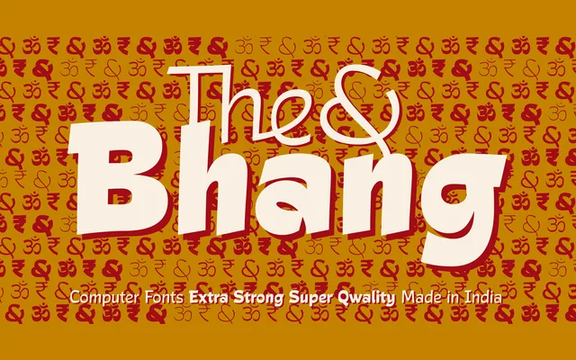 Bhang specimen from Storm Type Foundry