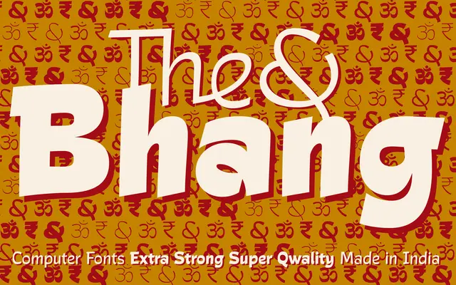 Bhang specimen from Storm Type Foundry