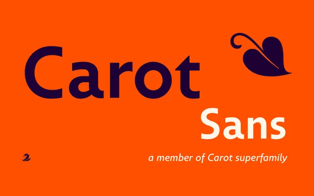 Carot Sans specimen from Storm Type Foundry