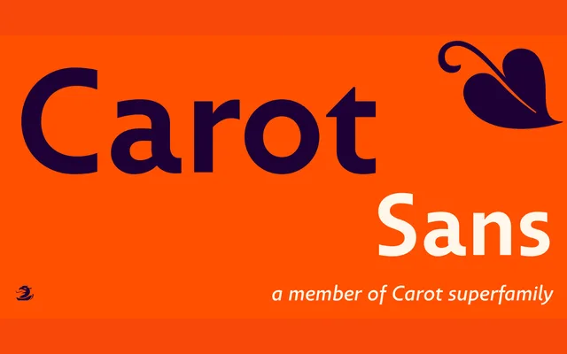 Carot Sans specimen from Storm Type Foundry