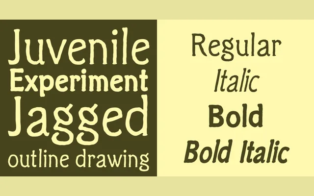 Clichee specimen from Storm Type Foundry