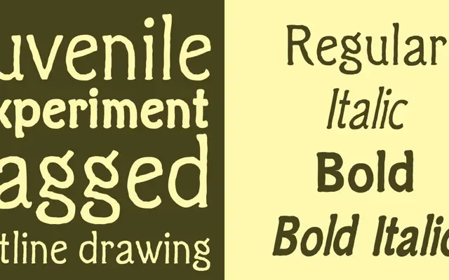 Clichee specimen from Storm Type Foundry