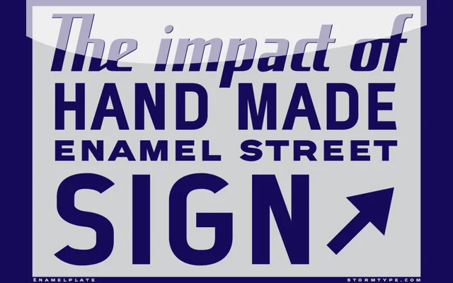 Enamelplate specimen from Storm Type Foundry