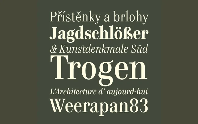 Genre specimen from Storm Type Foundry