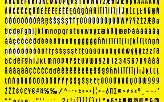 Header specimen from Storm Type Foundry
