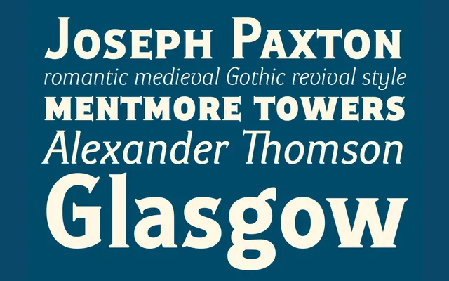 Ideal Gothic specimen from Storm Type Foundry