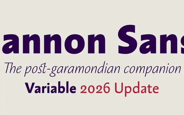 Jannon Sans specimen from Storm Type Foundry
