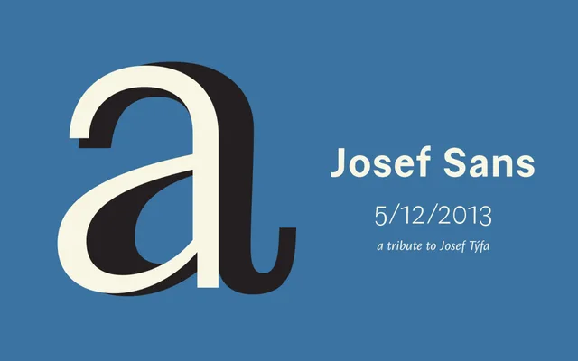 Josef Sans specimen from Storm Type Foundry