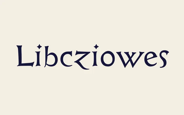 Libcziowes specimen from Storm Type Foundry