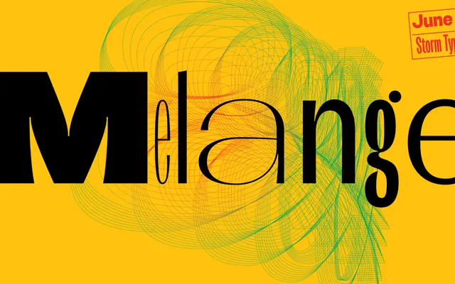 Melange specimen from Storm Type Foundry