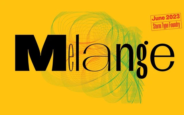 Melange specimen from Storm Type Foundry