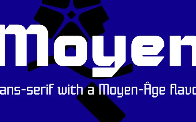 Moyenage Sans specimen from Storm Type Foundry