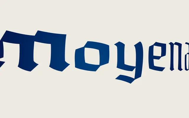 Moyenage specimen from Storm Type Foundry