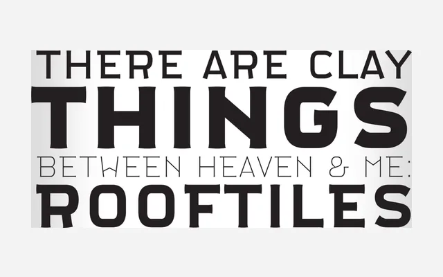 Rooftiles specimen from Storm Type Foundry
