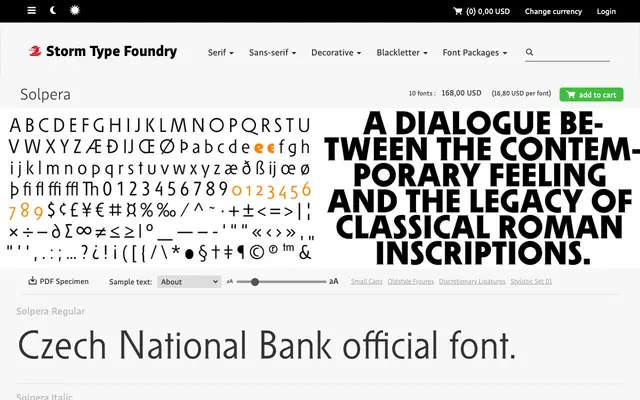 Solpera specimen from Storm Type Foundry