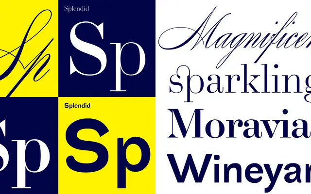 Splendid Quartett specimen from Storm Type Foundry