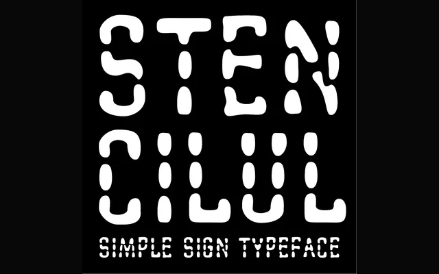 Stencilul specimen from Storm Type Foundry