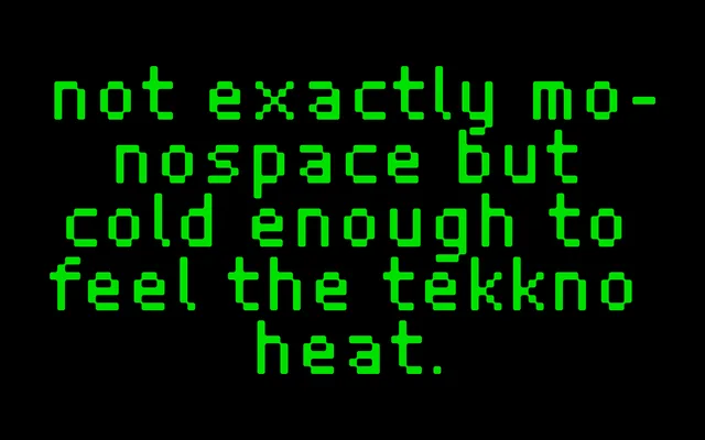 Technomat specimen from Storm Type Foundry