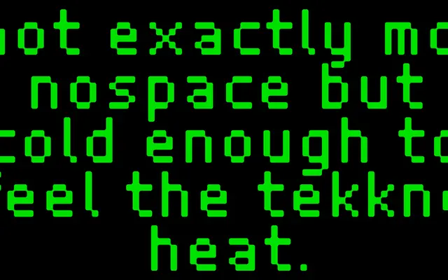 Technomat specimen from Storm Type Foundry