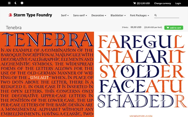 Tenebra specimen from Storm Type Foundry