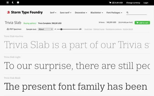 Trivia Slab specimen from Storm Type Foundry