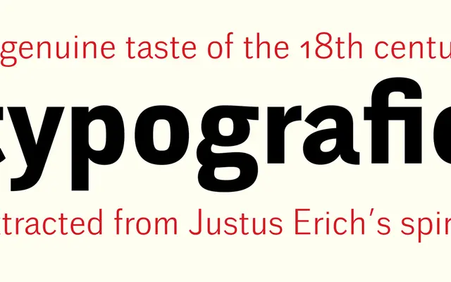 Walbaum Grotesk specimen from Storm Type Foundry