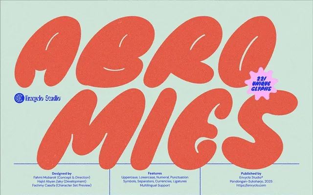 ABROMIES specimen from Studio 2AM
