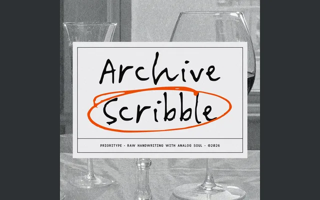Archive Scribble specimen from Studio 2AM