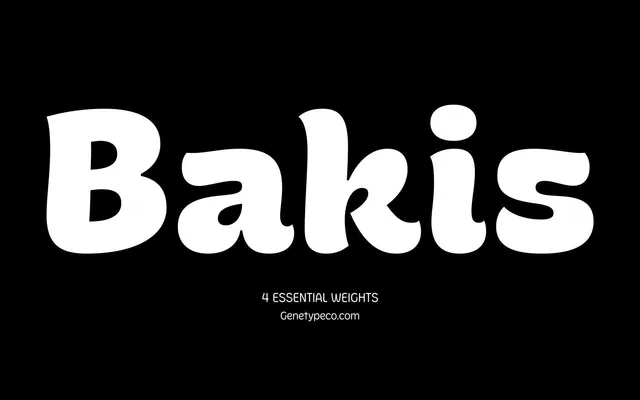 Bakis Display specimen from Studio 2AM