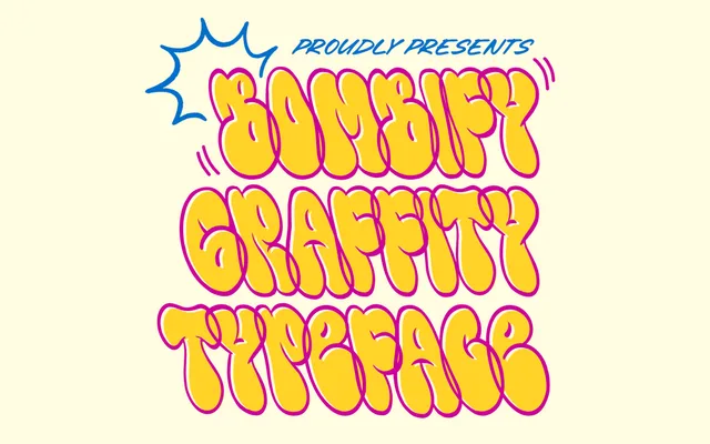 Bombify – Graffiti Bubble Typeface specimen from Studio 2AM